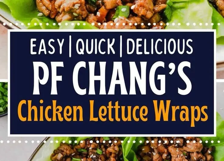 Healthy chicken lettuce wraps served on a plate