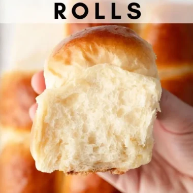 Freshly baked Sweet Hawaiian Bread Rolls on a wooden serving board