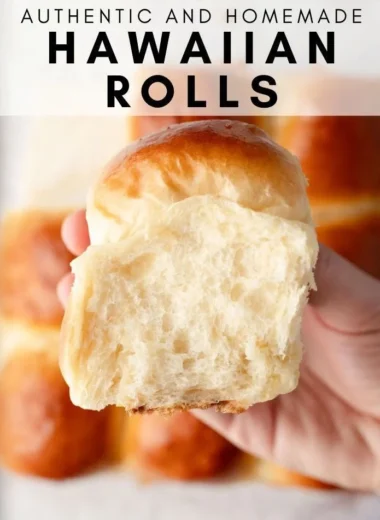 Freshly baked Sweet Hawaiian Bread Rolls on a wooden serving board