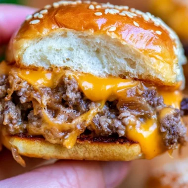 Delicious cheeseburger sliders served with toppings and condiments