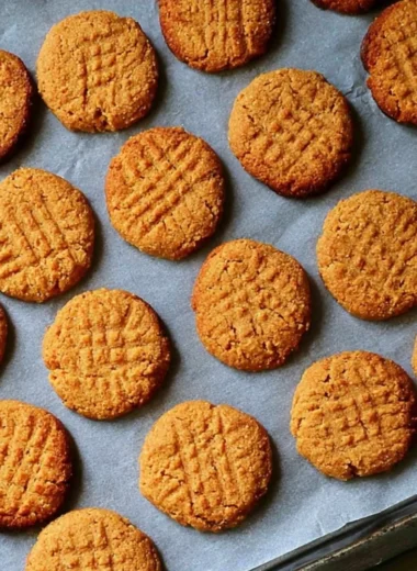 Gluten-free and dairy-free peanut butter cookies on a plate