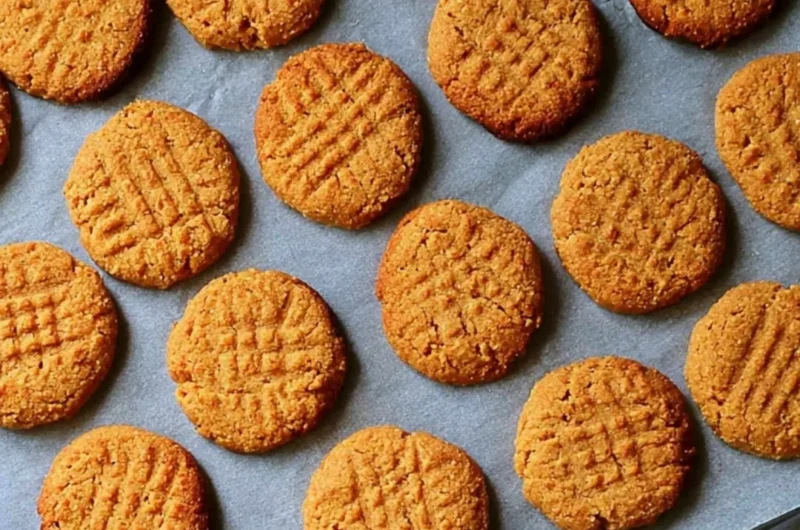 Gluten-free and dairy-free peanut butter cookies on a plate