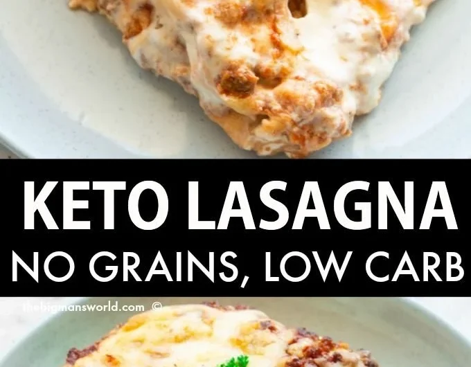 Delicious Keto Lasagna made with low-carb ingredients
