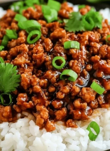 Sweet and savory honey garlic turkey dish served with vegetables