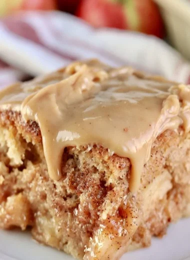Delicious Apple Dapple Cake served with a slice of autumn flavors