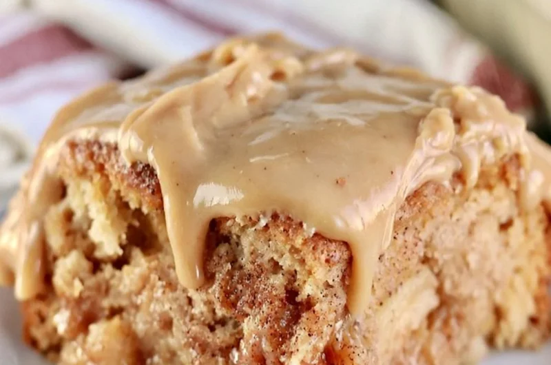 Delicious Apple Dapple Cake served with a slice of autumn flavors
