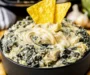 Cozy Crock Pot Spinach Artichoke Dip