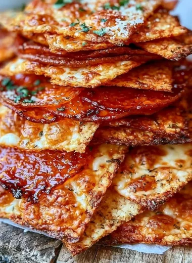 Cozy keto pepperoni cheese chips - a tasty low-carb snack