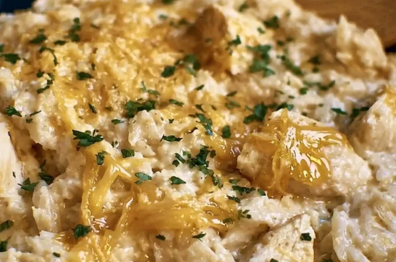 Easy Crock Pot chicken and rice dish, a simple recipe for a hearty meal.